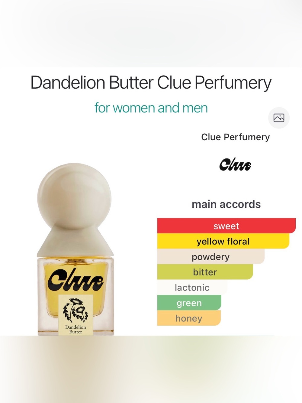 Clue Dandelion Butter 1ml decant sample